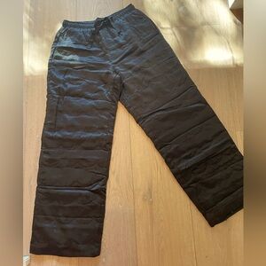 Cynthia Rowley quilted silk pj pants